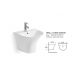 Ceramic Hand Basin - Wall Hung Basin 405